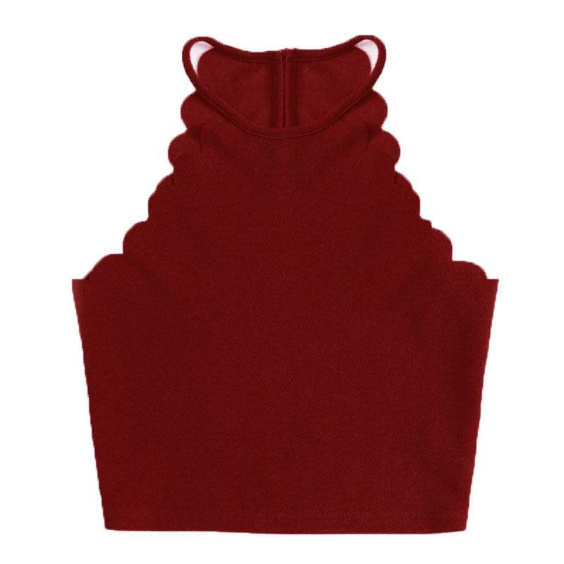 Exposed navel camisole - Mubimart