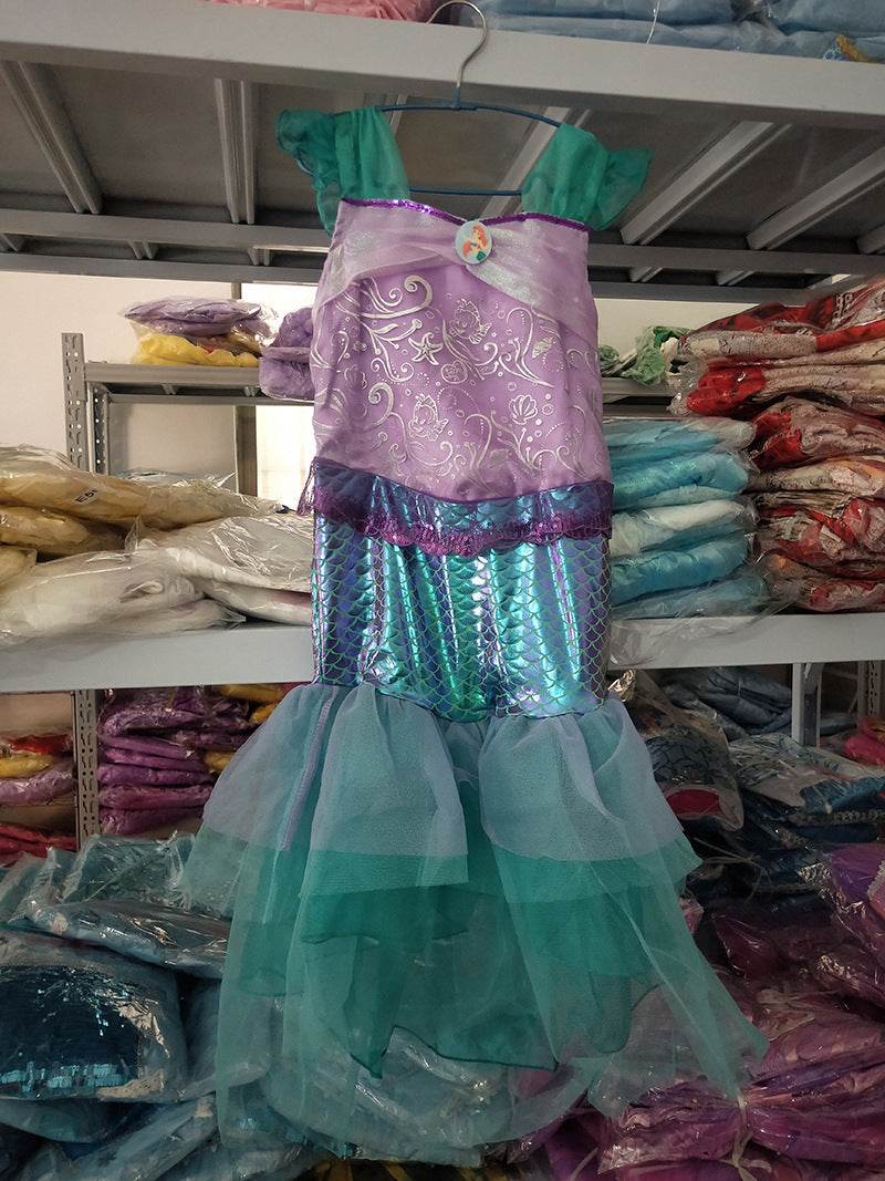 Princess Dress Mermaid Dress Sea Birthday Prom Performance Dress Performance Costume - Mubimart