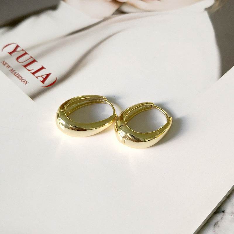 Temperament ear hoop earrings - Mubimart