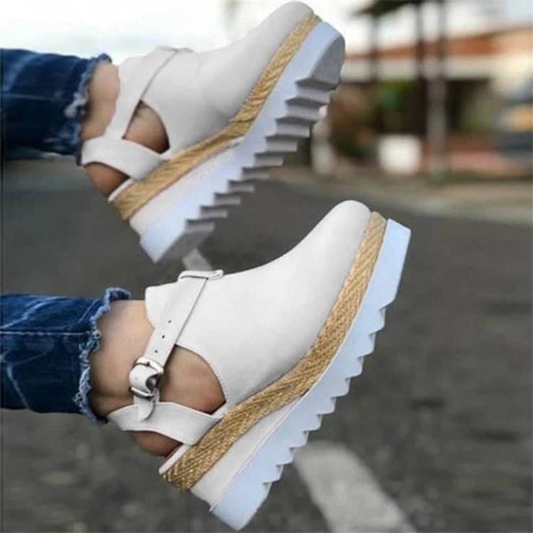 Plus size wedge sandals - Mubimart