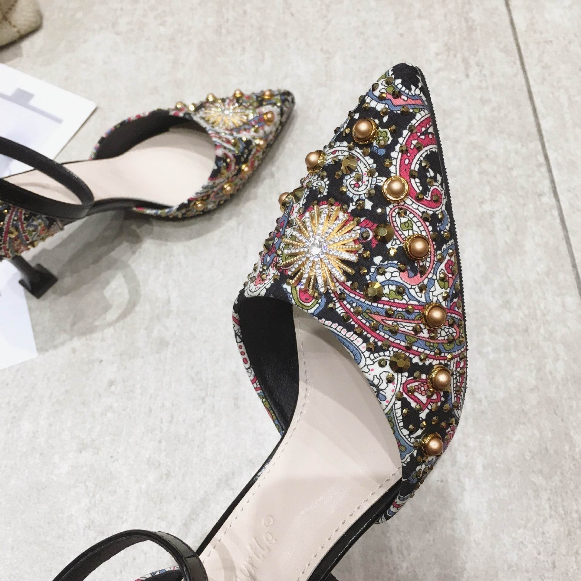 High Heels Red High Heels Female Stiletto Shallow Mouth - Mubimart