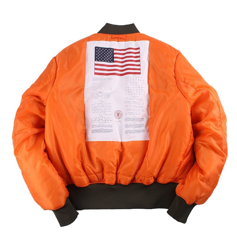 American bomber jacket oversized bread suit