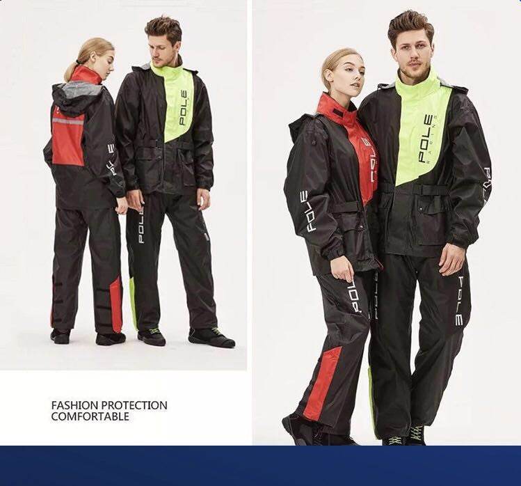 Outdoor adult raincoat set - Mubimart