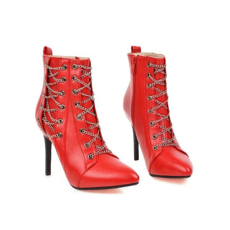 Pointed stiletto boots - Mubimart