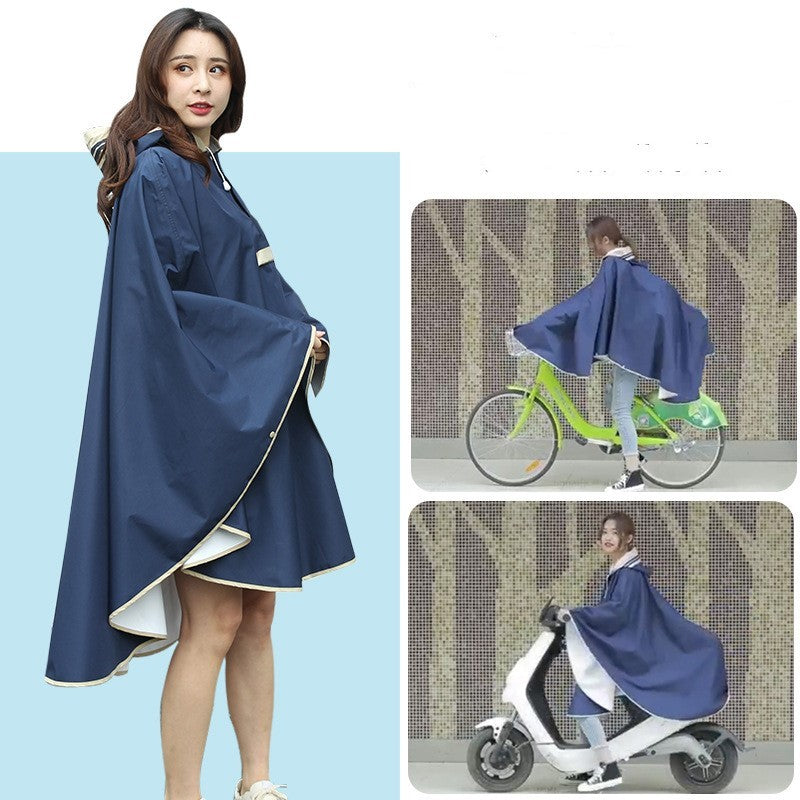 Hiking bike raincoat cloak