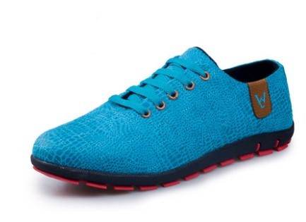 Mens Casual Fashion Low Lace-up Canvas Shoes Flats - Mubimart