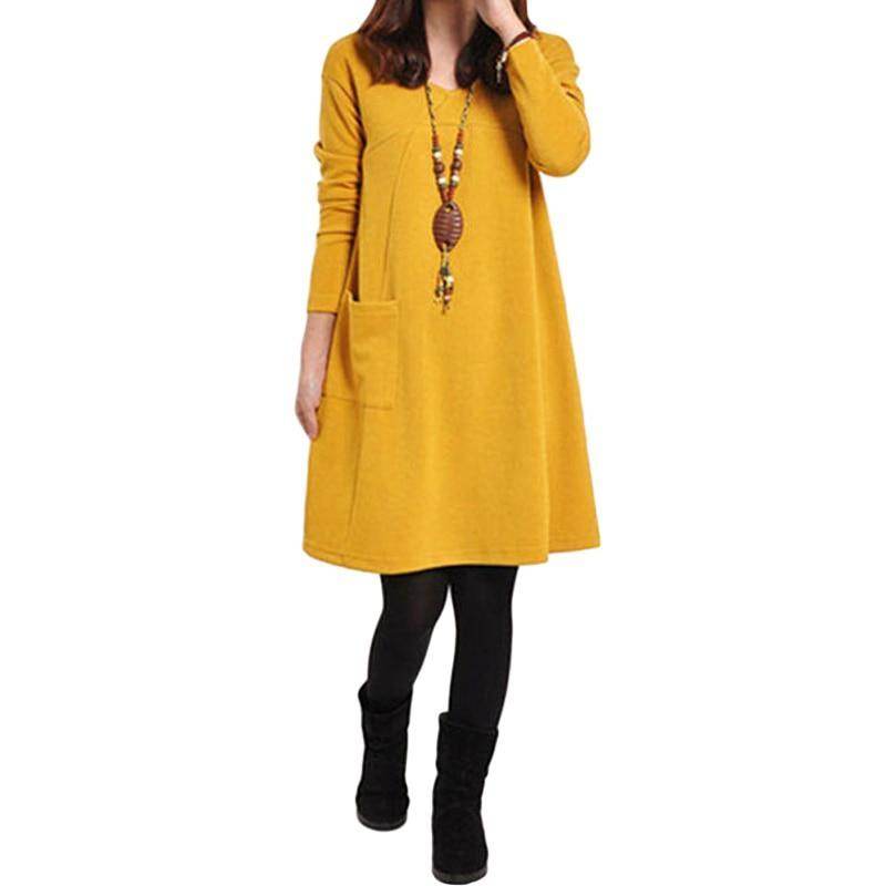 Women Plus Size Elegant Fashionable Long Dress - Mubimart