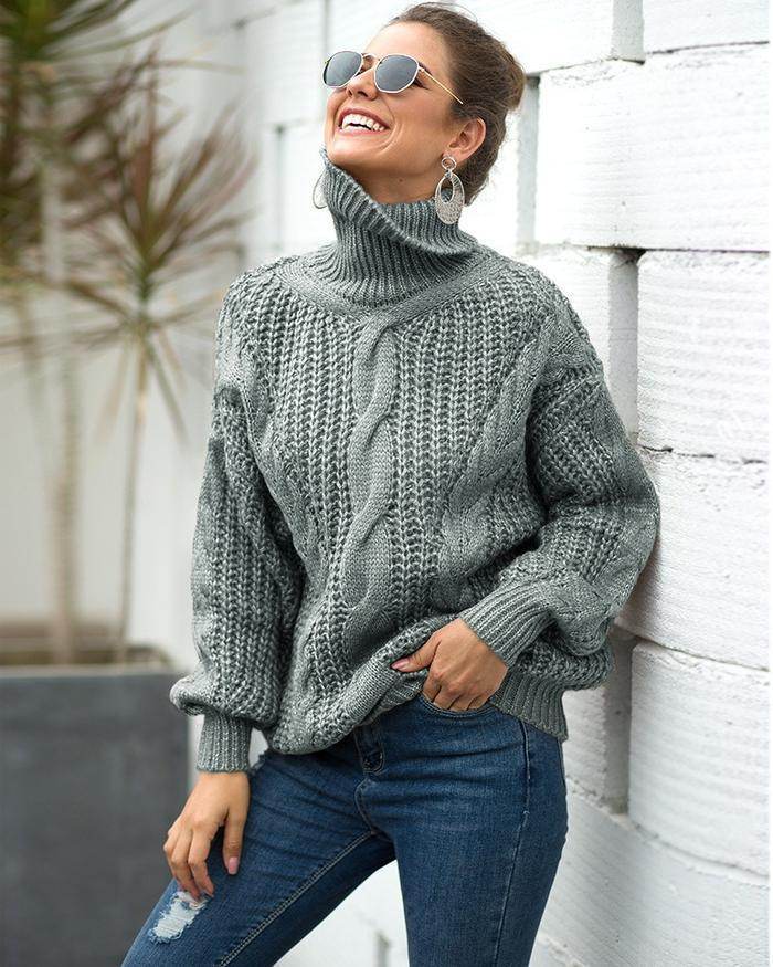 Women's turtleneck sweater - Mubimart