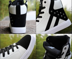 Modischer koreanischer High-Top-Casual-Sneaker im britischen Stil