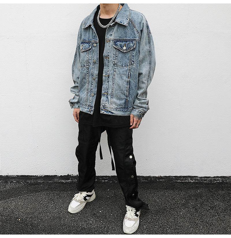 Loose denim jacket - Mubimart