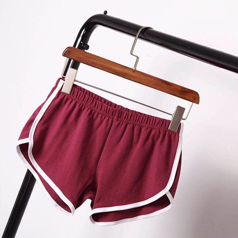 New Summer Shorts Women Casual Shorts Workout Waistband Skinny Short - Mubimart