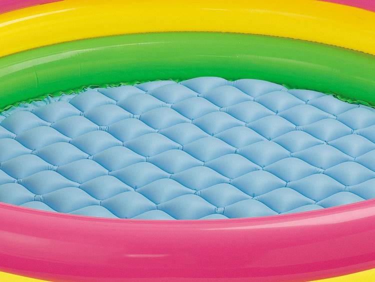 Fluorescent three-ring inflatable pool ball pool - Mubimart
