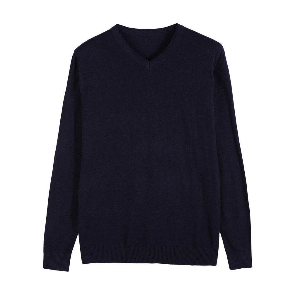 Cashmere sweater knit sweater men's casual sweater - Mubimart