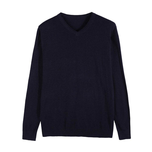 Cashmere sweater knit sweater men's casual sweater - Mubimart