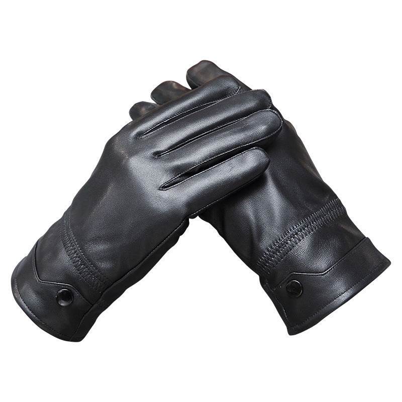 Men's leather gloves - Mubimart