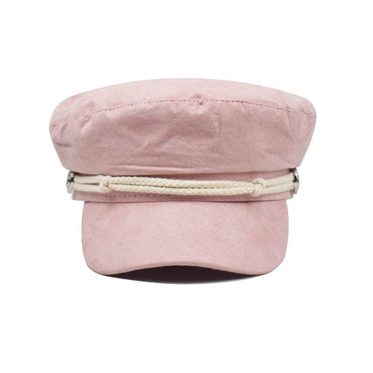 Vintage deerskin velvet octagonal hats - Mubimart