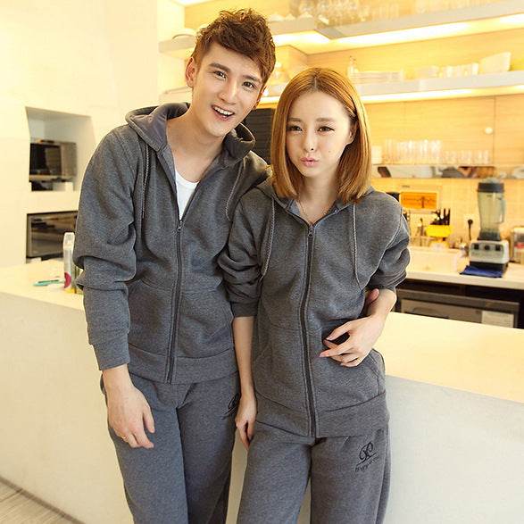 Hooded Pocket Zipper Matching Cardigan Hoodie - Mubimart