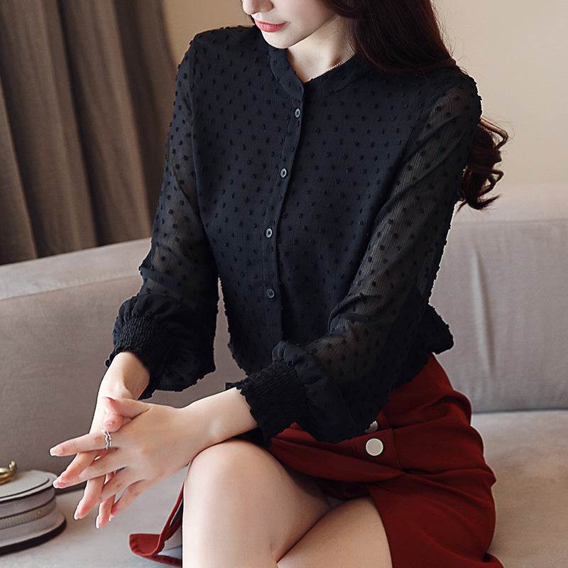 Fashion Woman Blouses Spring Long Sleeve Women Shirts - Mubimart