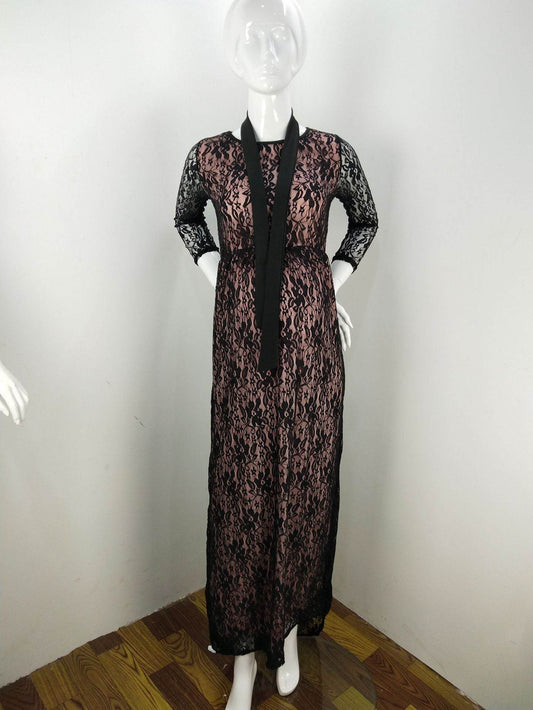 Off-shoulder maxi dress - Mubimart