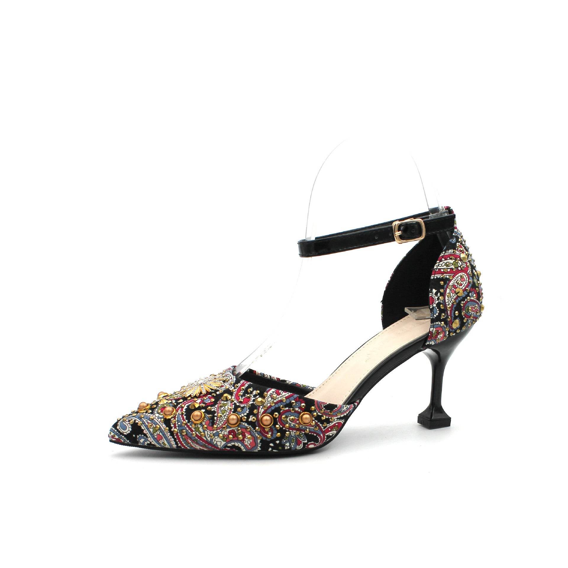 High Heels Red High Heels Female Stiletto Shallow Mouth - Mubimart