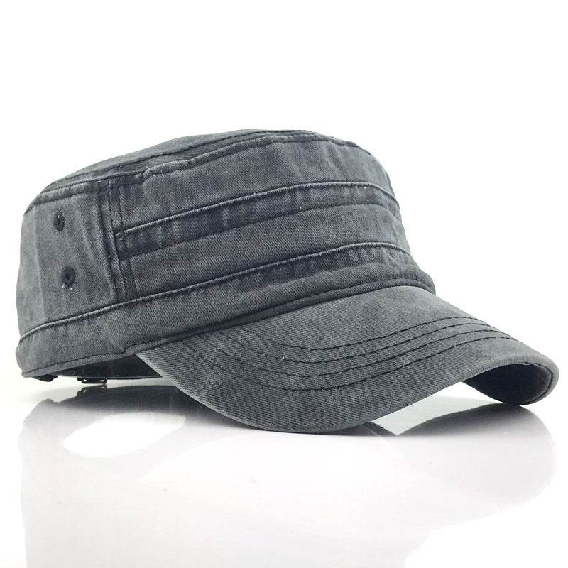 Flat cap male military cap hat - Mubimart