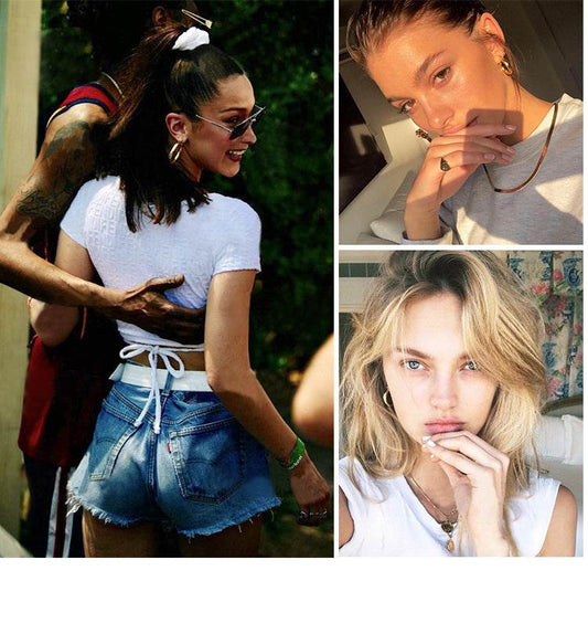 Ring hoop earrings - Mubimart
