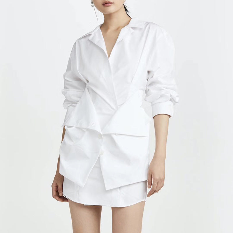 Ladies shirt dress - Mubimart -  