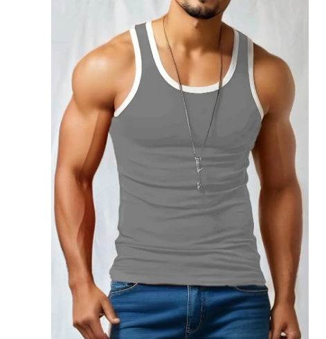 Men's Fashion Casual Fitness Undershirt Sports Bottoming Shirt - Mubimart
