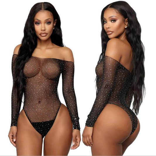 Hot drilling bodysuit - Mubimart