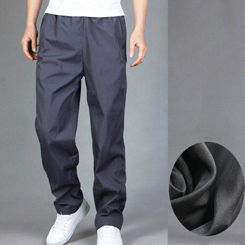 Men's Breathable Casual Plus Cashmere Sweatpants - Mubimart