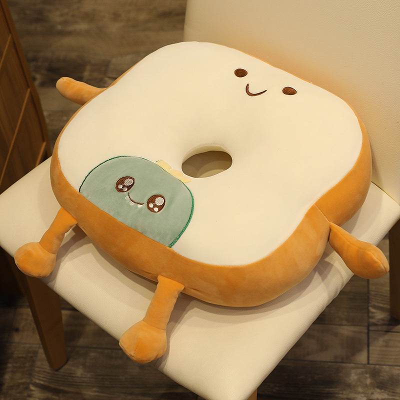 Cute Cartoon Fruit Animal Bread Futon Mat Creative Sliced Toast Floor Mat Pillow Cushion - Mubimart