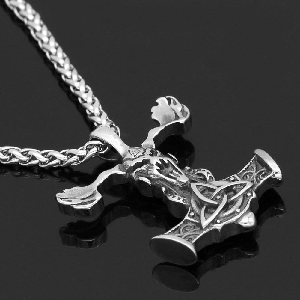 Stainless Steel Pendant Necklace For Men - Mubimart