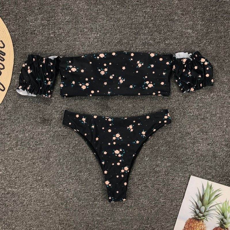 Floral bikini swimsuit - Mubimart