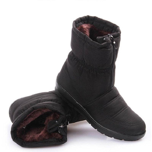 Winter boots ladies shoes thick women snow boots - Mubimart