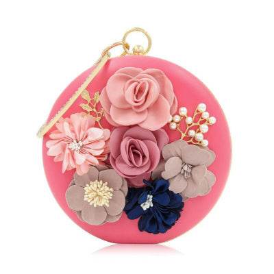 Gorgeous Round Clutches - RED - Mubimart