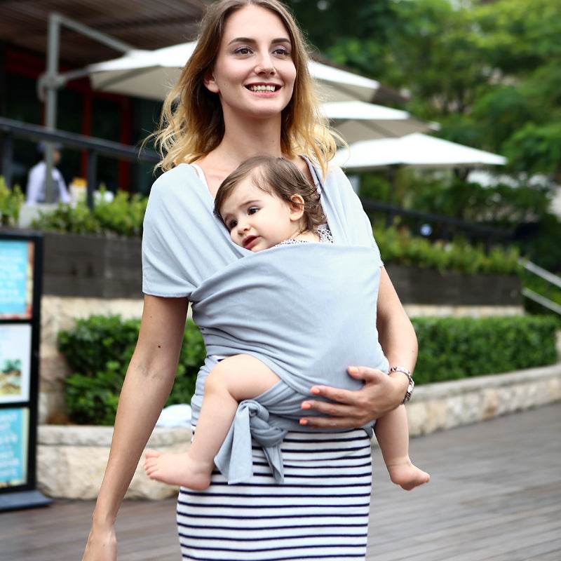 Baby sling solid color baby carrier - Mubimart