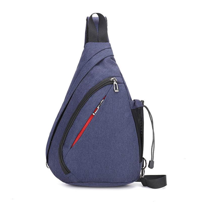 New mens close-fitting simple chest bag, leisure sports digital storage bag, multi-function messenger bag, one dropshipping - Mubimart
