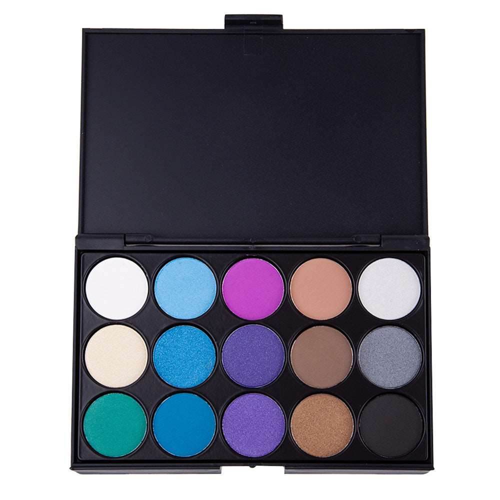 15 color earth color eyeshadow smoky eyeshadow - Mubimart