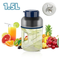 1500ml Portable Blender Cup Fruit Mixers Fruit Extractors Handheld Electric Juicer Blender For Kitchen Outdoor Home Office - Mubimart - Blender 