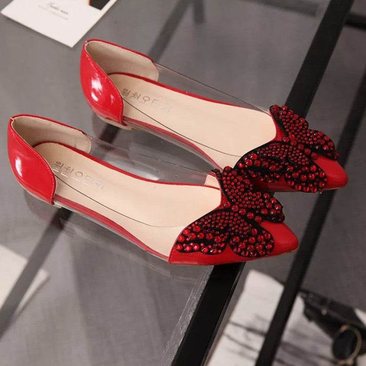 Bow flat sandals - Mubimart