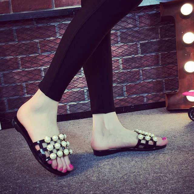 Non-slip pearl women's Slipper - Mubimart