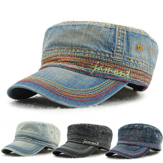 Cowboy cap Flat top hat - Mubimart