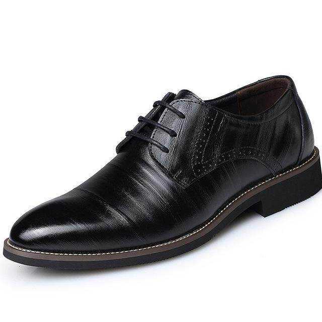 Men Leather Dress Shoes - Mubimart