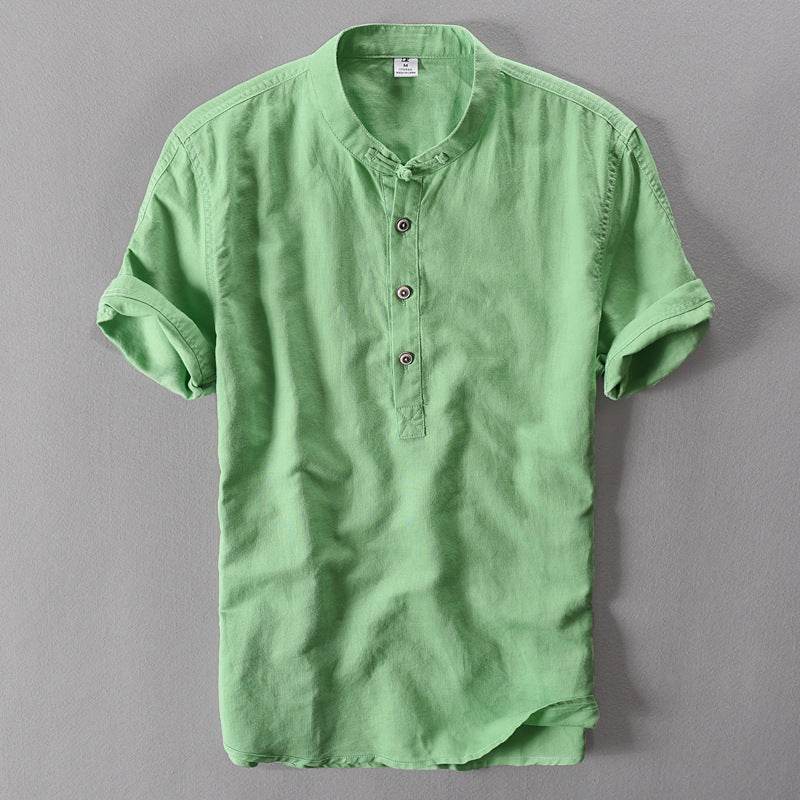 Cotton linen shirt - Mubimart
