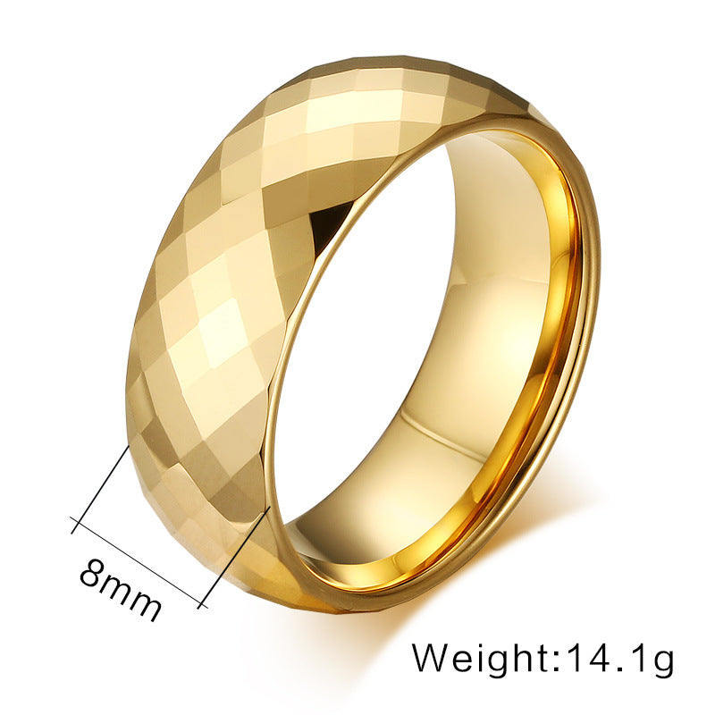 Herenring Tungsten Sieraden Goud Kleur