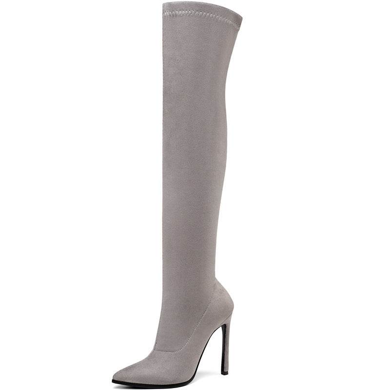 Stiletto high heel over the knee boots - Mubimart