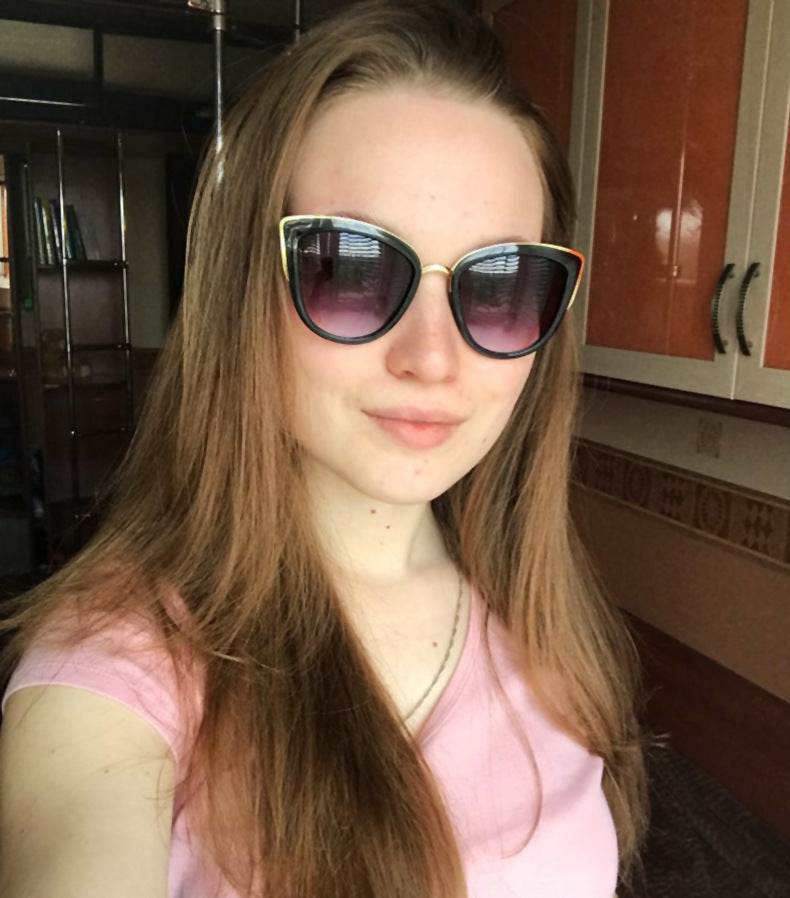 Ladies retro cat eye sunglasses - Mubimart