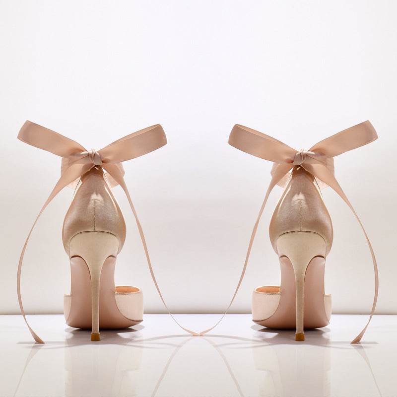 Women's Stiletto Pointed Toe Strappy High Heels - Mubimart