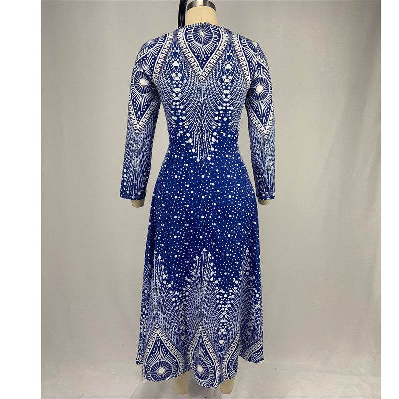 Long sleeve maxi dress - Mubimart
