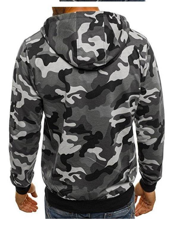 Camouflage Cardigan Hoodies - Mubimart